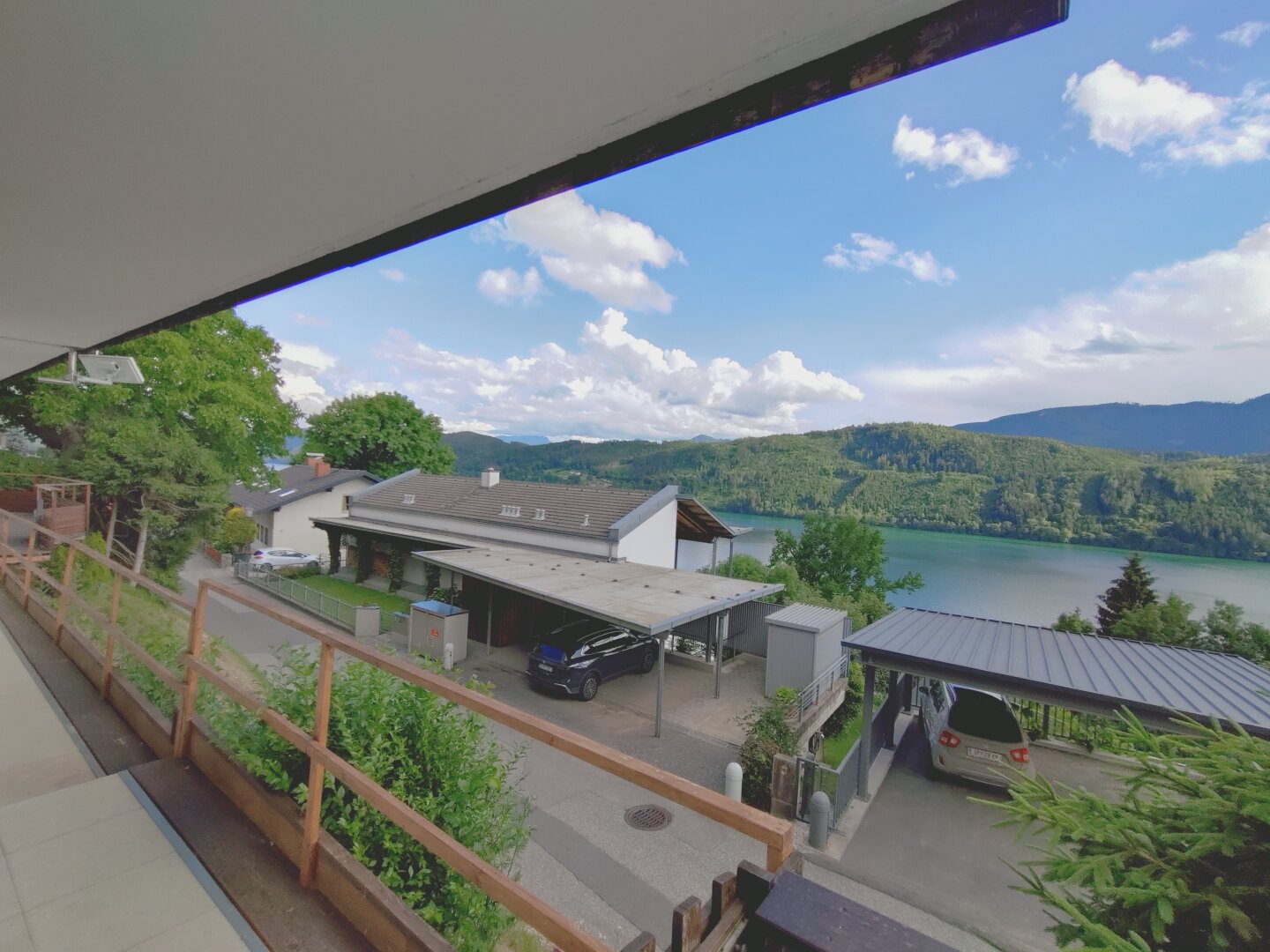 Blick vom Balkon